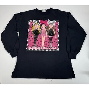 1997 Vintage Zoodles Girls Sweatshirt Ballerinas Ballet Tutu Size 14 Sweatshirt